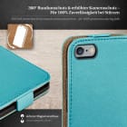 moex Flip Case iPhone 6s Plus Klapphülle Leder Optik – Produktbild 3