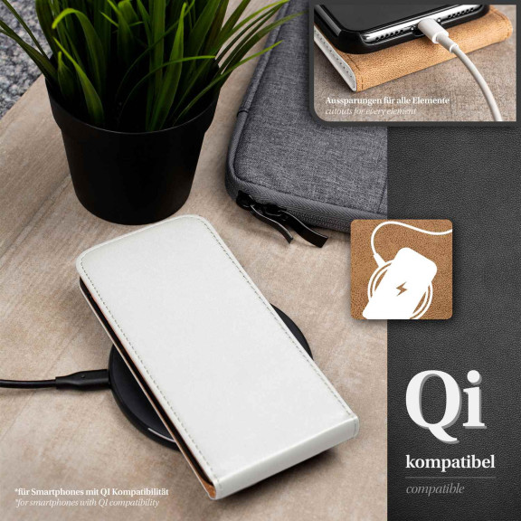 moex Flip Case iPhone 6s Plus Klapphülle Leder Optik – Weiteres Produktbild 6