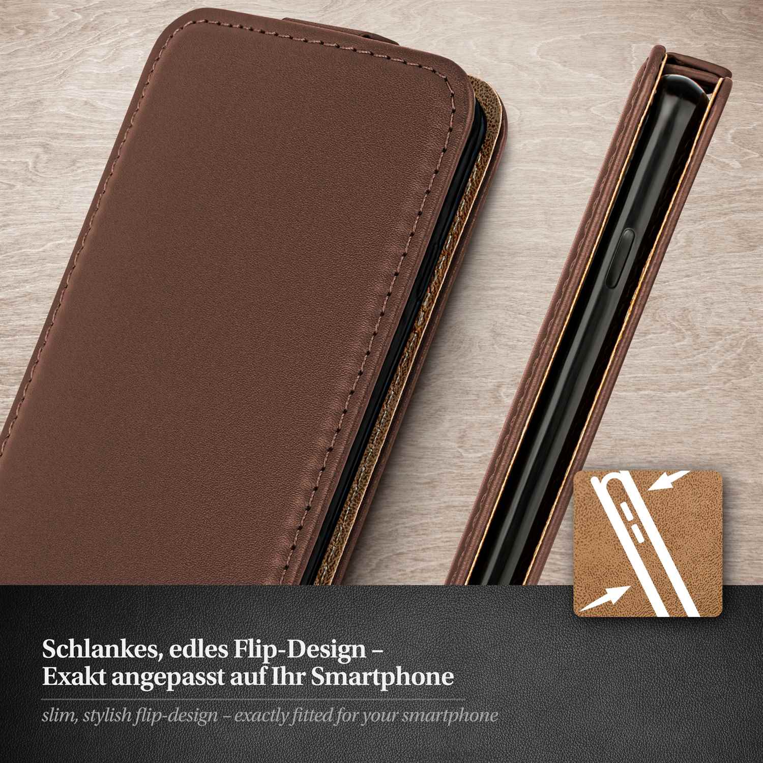 moex Flip Case iPhone 6s Klapphülle Leder Optik – Weiteres Produktbild 2 moex Flip Case iPhone 6s Klapphülle Leder Optik – Weiteres Produktbild 2