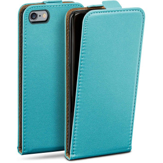 moex Flip Case iPhone 6s Klapphülle Leder Optik – Aqua-Cyan moex Flip Case iPhone 6s Klapphülle Leder Optik – Aqua-Cyan