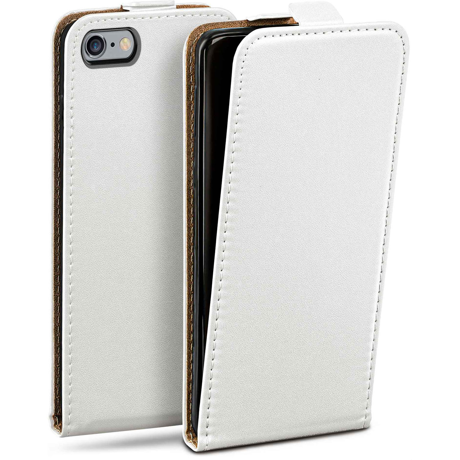 moex Flip Case iPhone 6s Klapphülle Leder Optik – Weiteres Produktbild 1 moex Flip Case iPhone 6s Klapphülle Leder Optik – Weiteres Produktbild 1