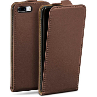 moex Flip Case iPhone 8 Plus Klapphülle Leder Optik – Oxide-Brown moex Flip Case iPhone 8 Plus Klapphülle Leder Optik – Oxide-Brown