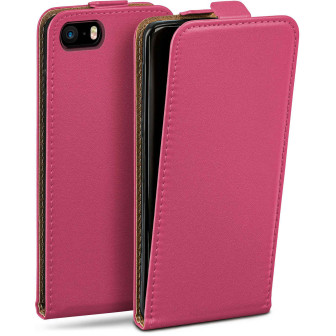 moex Flip Case iPhone SE (2016) Klapphülle Leder Optik – Berry-Fuchsia moex Flip Case iPhone SE (2016) Klapphülle Leder Optik – Berry-Fuchsia