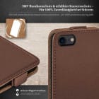 moex Flip Case iPhone SE (2020) Klapphülle Leder Optik – Produktbild 3