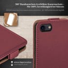 moex Flip Case iPhone SE (2020) Klapphülle Leder Optik – Produktbild 3