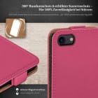 moex Flip Case iPhone SE (2020) Klapphülle Leder Optik – Produktbild 3