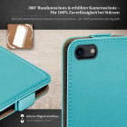 moex Flip Case iPhone SE (2020) Klapphülle Leder Optik – Produktbild 3
