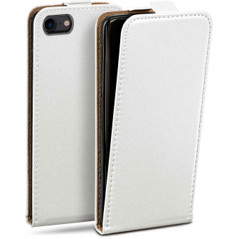 moex Flip Case iPhone SE (2020) Klapphülle Leder Optik – Pearl-White moex Flip Case iPhone SE (2020) Klapphülle Leder Optik – Pearl-White