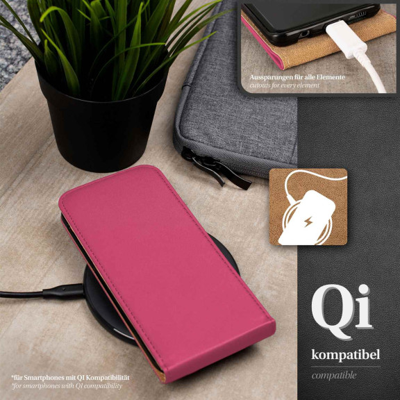 moex Flip Case iPhone SE (2022) Klapphülle Leder Optik – Weiteres Produktbild 6