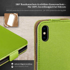 moex Flip Case iPhone X Klapphülle Leder Optik – Weiteres Produktbild 3