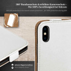 moex Flip Case iPhone X Klapphülle Leder Optik – Weiteres Produktbild 3