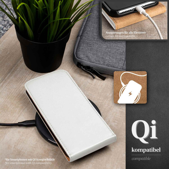 moex Flip Case iPhone X Klapphülle Leder Optik – Weiteres Produktbild 6