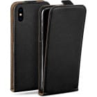 moex Flip Case iPhone XS Klapphülle Leder Optik – Weiteres Produktbild 1