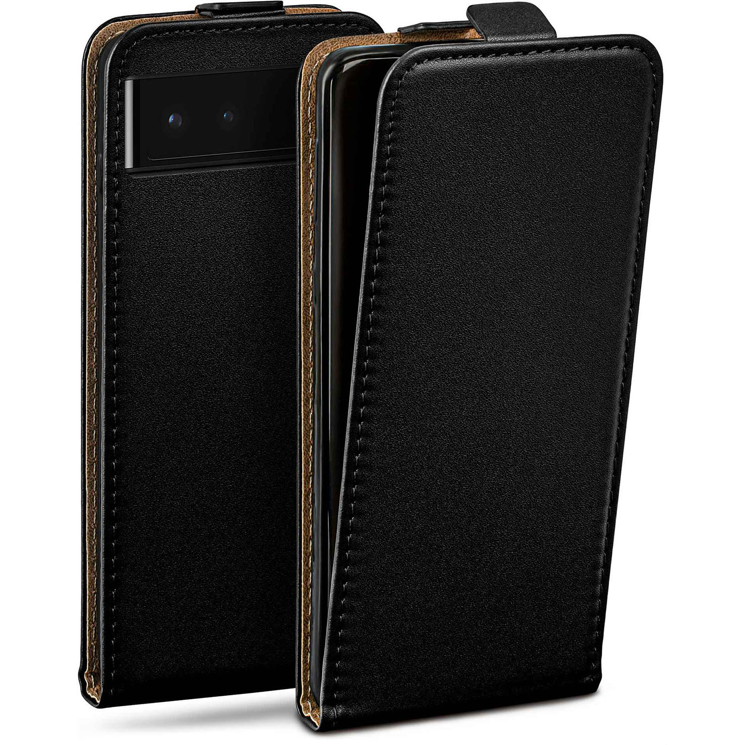 moex Flip Case Google Pixel 6 Klapphülle Leder Optik – undefined