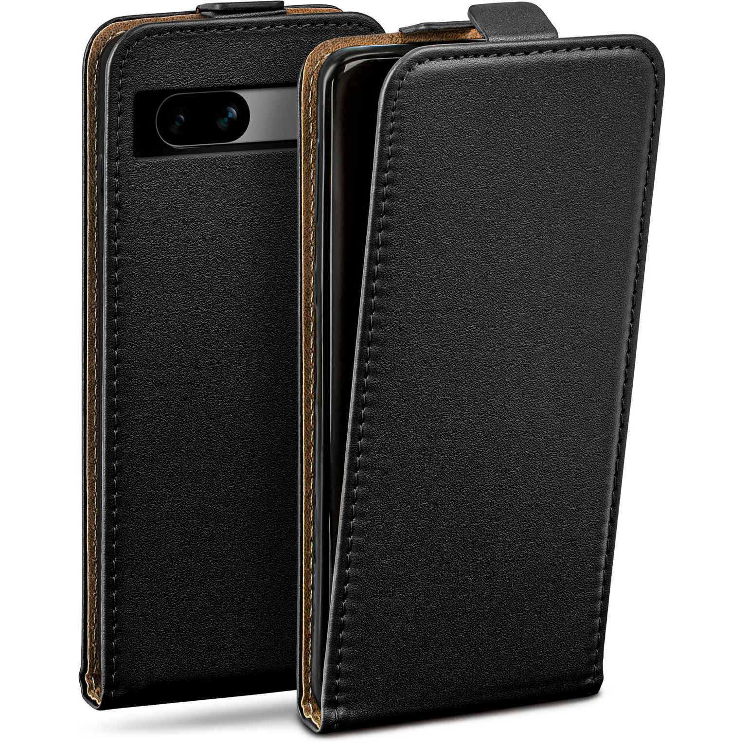 moex Flip Case Google Pixel 7a Klapphülle Leder Optik – undefined