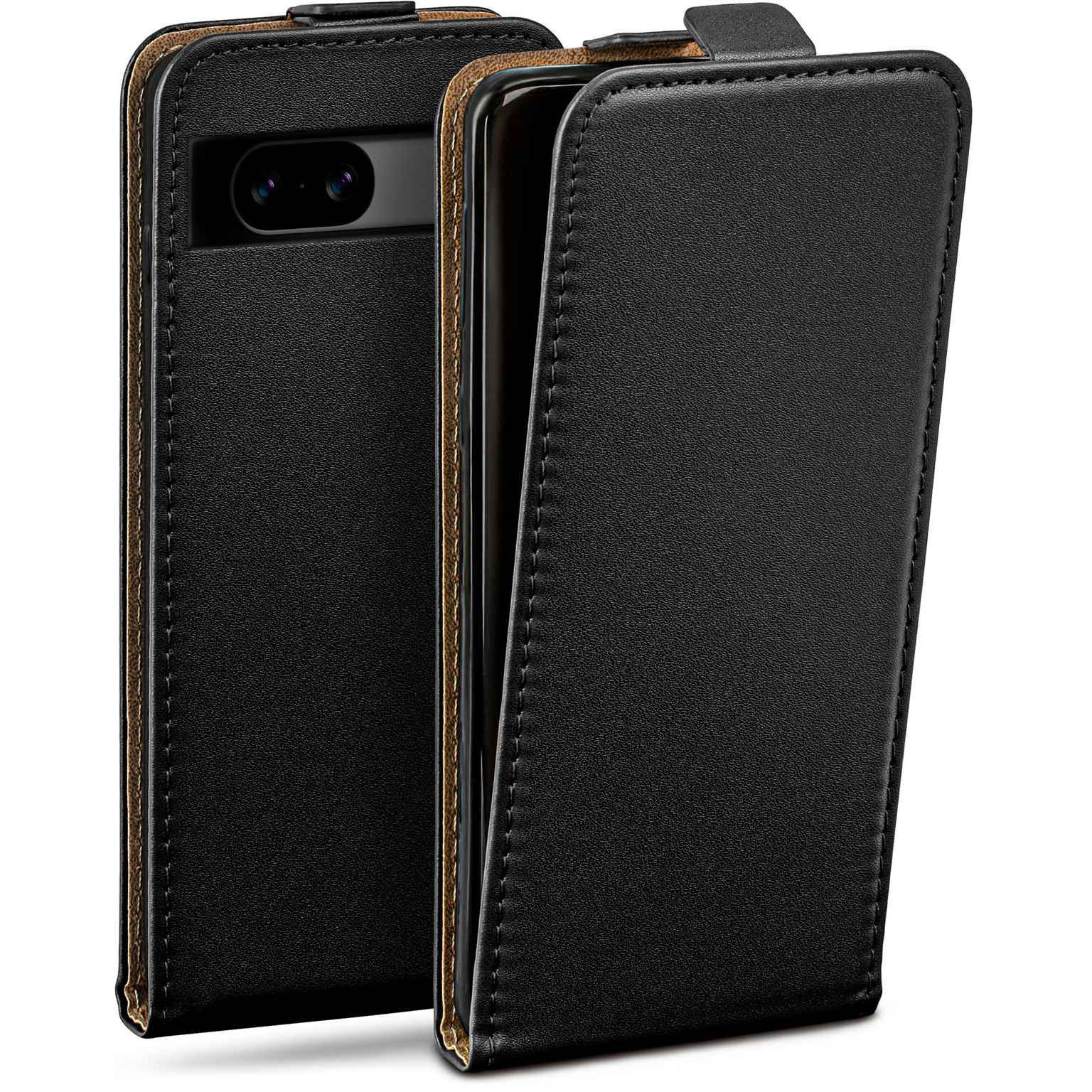 moex Flip Case Google Pixel 8a Klapphülle Leder Optik – undefined
