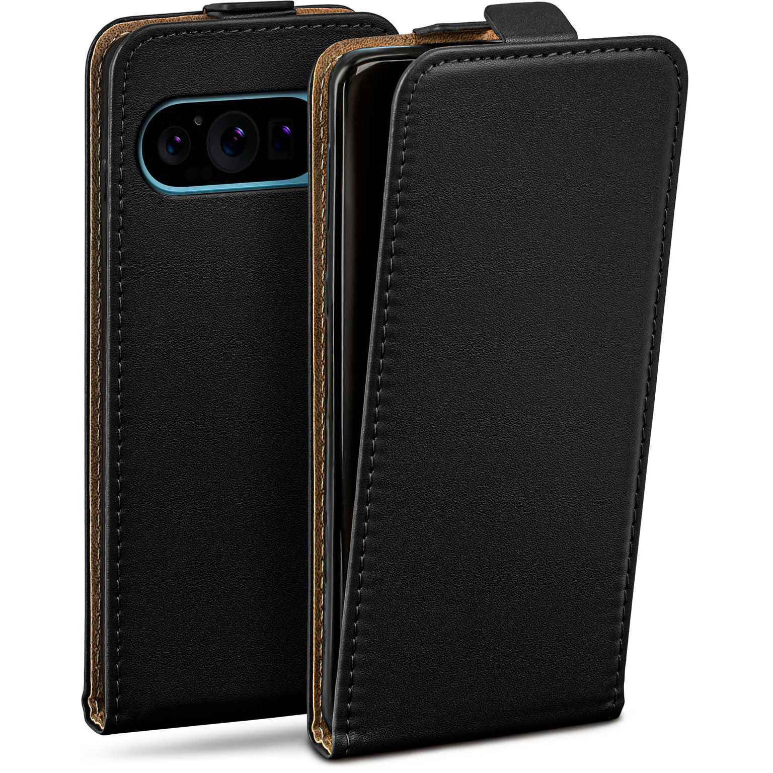 moex Flip Case Google Pixel 9 Pro Klapphülle Leder Optik – undefined