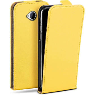 moex Flip Case HTC One M7 Klapphülle Leder Optik – Acid-Yellow moex Flip Case HTC One M7 Klapphülle Leder Optik – Acid-Yellow