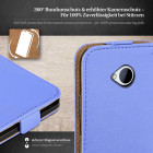 moex Flip Case HTC One M7 Klapphülle Leder Optik – Weiteres Produktbild 3