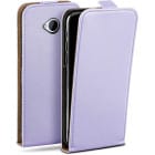 moex Flip Case HTC One M7 Klapphülle Leder Optik – Produktbild 1