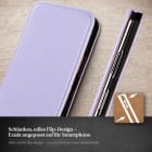 moex Flip Case HTC One M7 Klapphülle Leder Optik – Produktbild 2