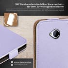 moex Flip Case HTC One M7 Klapphülle Leder Optik – Produktbild 3