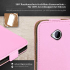 moex Flip Case HTC One M7 Klapphülle Leder Optik – Weiteres Produktbild 3