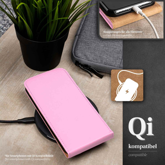 moex Flip Case HTC One M7 Klapphülle Leder Optik – Weiteres Produktbild 6