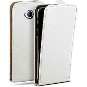 moex Flip Case HTC One M7 Klapphülle Leder Optik – Pearl-White moex Flip Case HTC One M7 Klapphülle Leder Optik – Pearl-White