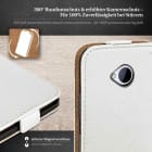 moex Flip Case HTC One M7 Klapphülle Leder Optik – Produktbild 3
