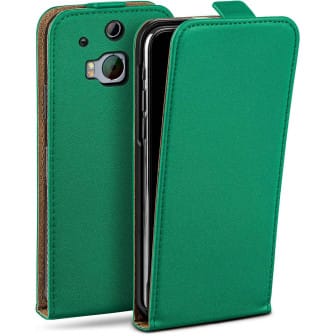 moex Flip Case HTC One M8 Klapphülle Leder Optik – Emerald-Green moex Flip Case HTC One M8 Klapphülle Leder Optik – Emerald-Green