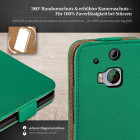 moex Flip Case HTC One M8 Klapphülle Leder Optik – Weiteres Produktbild 3