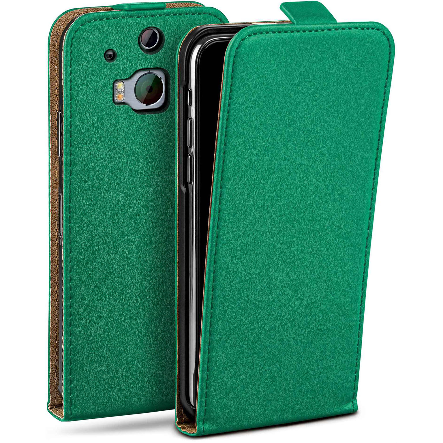 moex Flip Case HTC One M8s Klapphülle Leder Optik – undefined