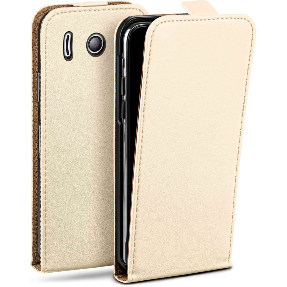 moex Flip Case Huawei Ascend Y300 Klapphülle Leder Optik – Weiteres Produktbild 1