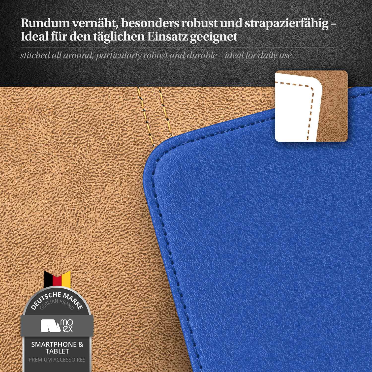 moex Flip Case Huawei Ascend Y300 Klapphülle Leder Optik – Weiteres Produktbild 4