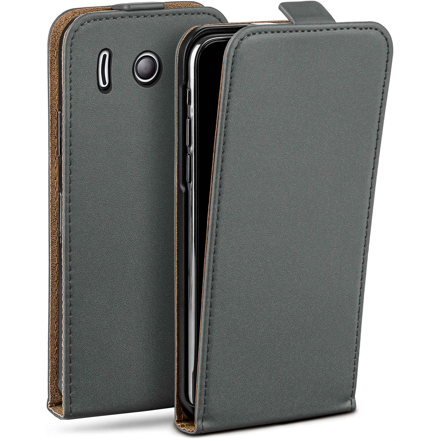 moex Flip Case Huawei Ascend Y300 Klapphülle Leder Optik Hauptbild