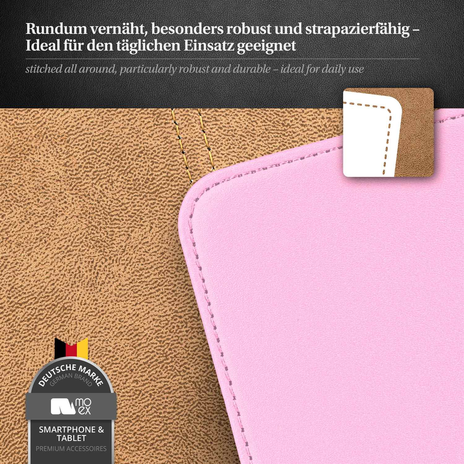 moex Flip Case Huawei Ascend Y300 Klapphülle Leder Optik – Weiteres Produktbild 4
