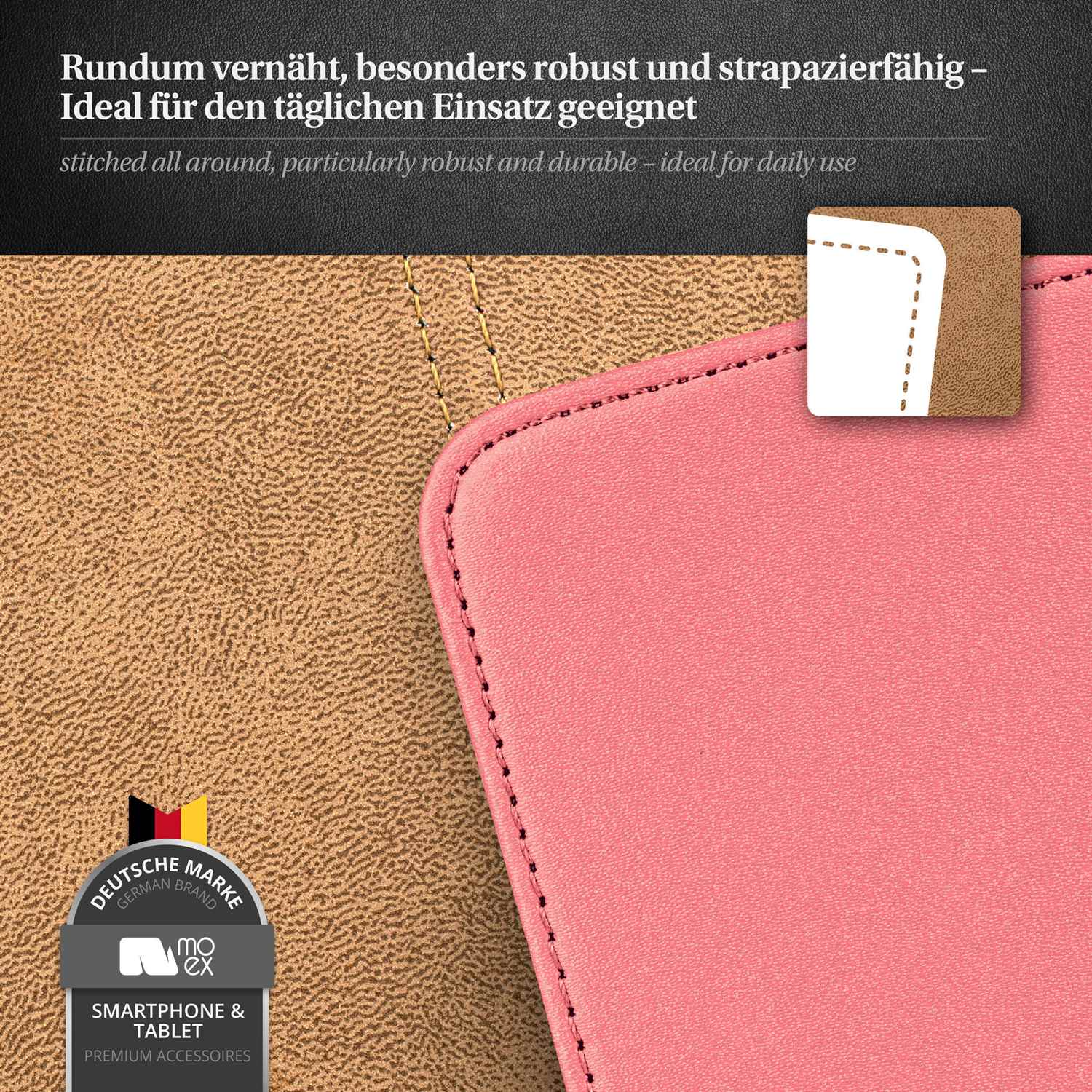 moex Flip Case Huawei Ascend Y300 Klapphülle Leder Optik – Weiteres Produktbild 4