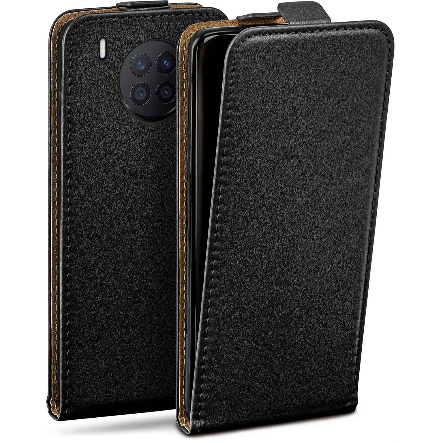 moex Flip Case Honor 50 Lite Klapphülle Leder Optik – undefined