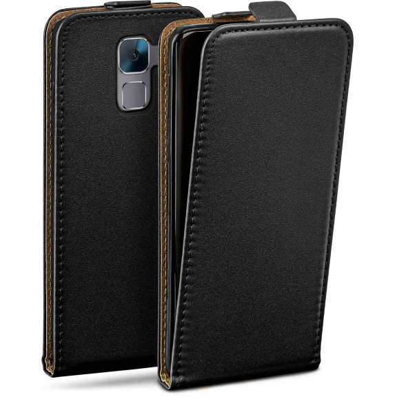 moex Flip Case Huawei Honor 7 Premium Klapphülle Leder Optik – Weiteres Produktbild 1