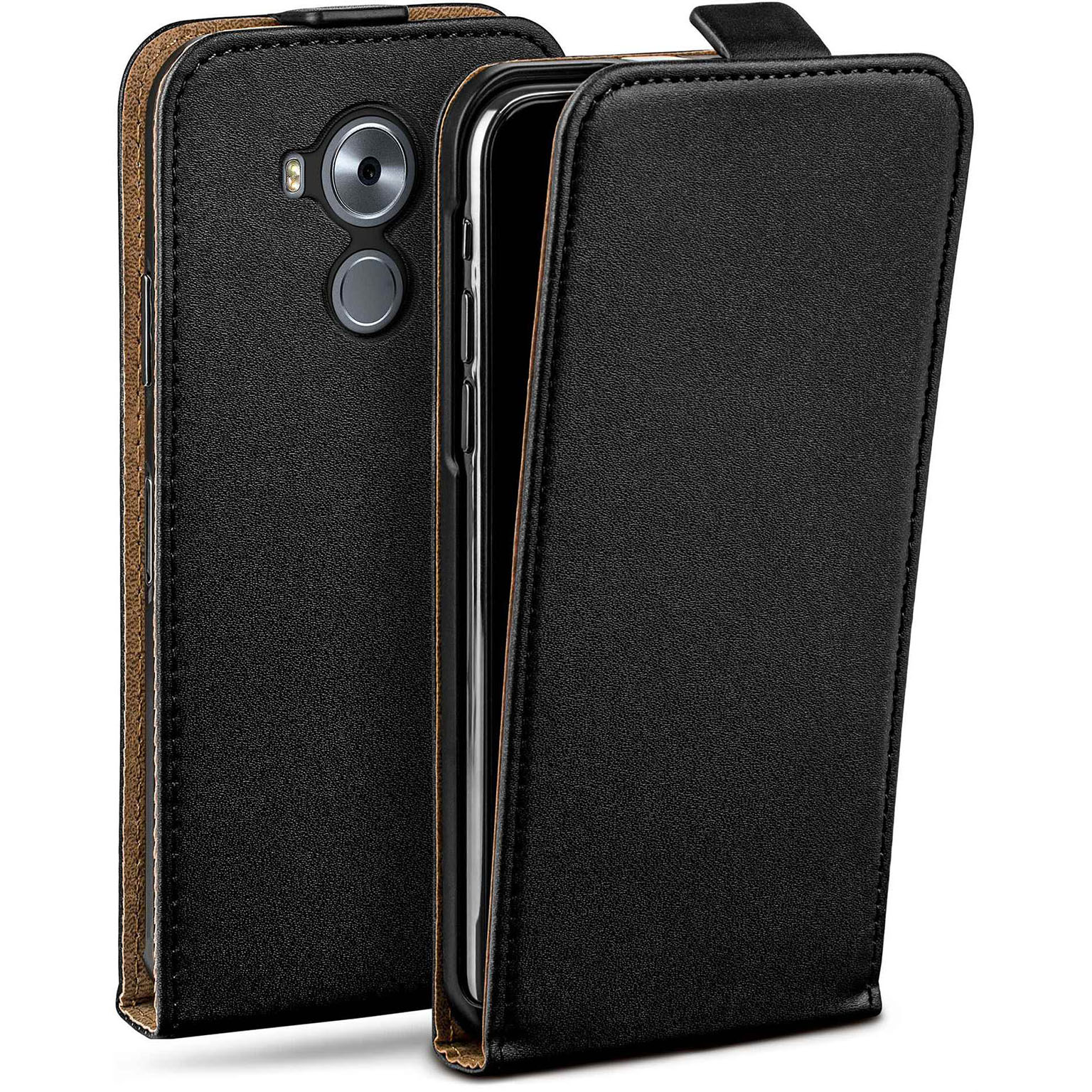 moex Flip Case Huawei Mate 8 Klapphülle Leder Optik – Weiteres Produktbild 1 moex Flip Case Huawei Mate 8 Klapphülle Leder Optik – Weiteres Produktbild 1