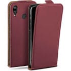 moex Flip Case Huawei P20 Lite Klapphülle Leder Optik – Weiteres Produktbild 1