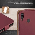moex Flip Case Huawei P20 Lite Klapphülle Leder Optik – Weiteres Produktbild 3