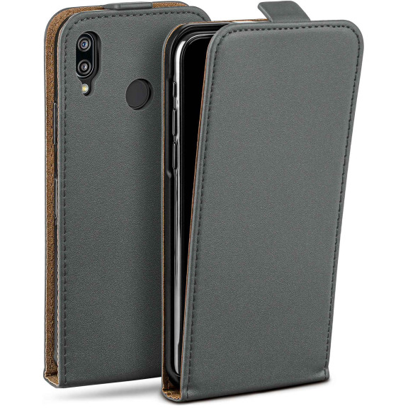 moex Flip Case Huawei P20 Lite Klapphülle Leder Optik – Weiteres Produktbild 1 moex Flip Case Huawei P20 Lite Klapphülle Leder Optik – Weiteres Produktbild 1