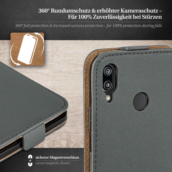 moex Flip Case Huawei P20 Lite Klapphülle Leder Optik – Weiteres Produktbild 3 moex Flip Case Huawei P20 Lite Klapphülle Leder Optik – Weiteres Produktbild 3