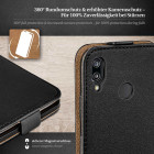 moex Flip Case Huawei P20 Lite Klapphülle Leder Optik – Weiteres Produktbild 3