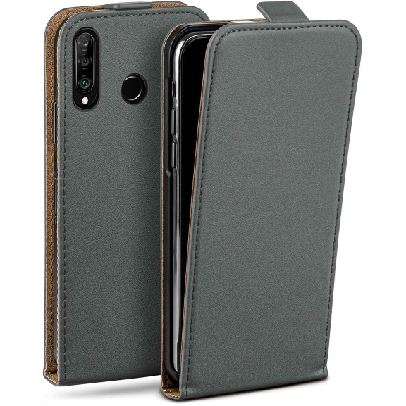 moex Flip Case Huawei P30 Lite Klapphülle Leder Optik – Weiteres Produktbild 1 moex Flip Case Huawei P30 Lite Klapphülle Leder Optik – Weiteres Produktbild 1