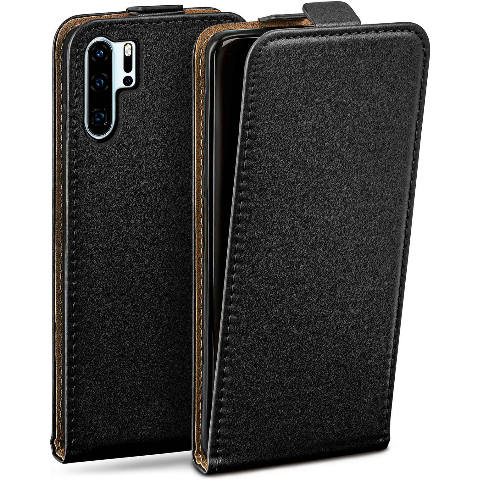 moex Flip Case Huawei P30 Pro Klapphülle Leder Optik – Weiteres Produktbild 1 moex Flip Case Huawei P30 Pro Klapphülle Leder Optik – Weiteres Produktbild 1