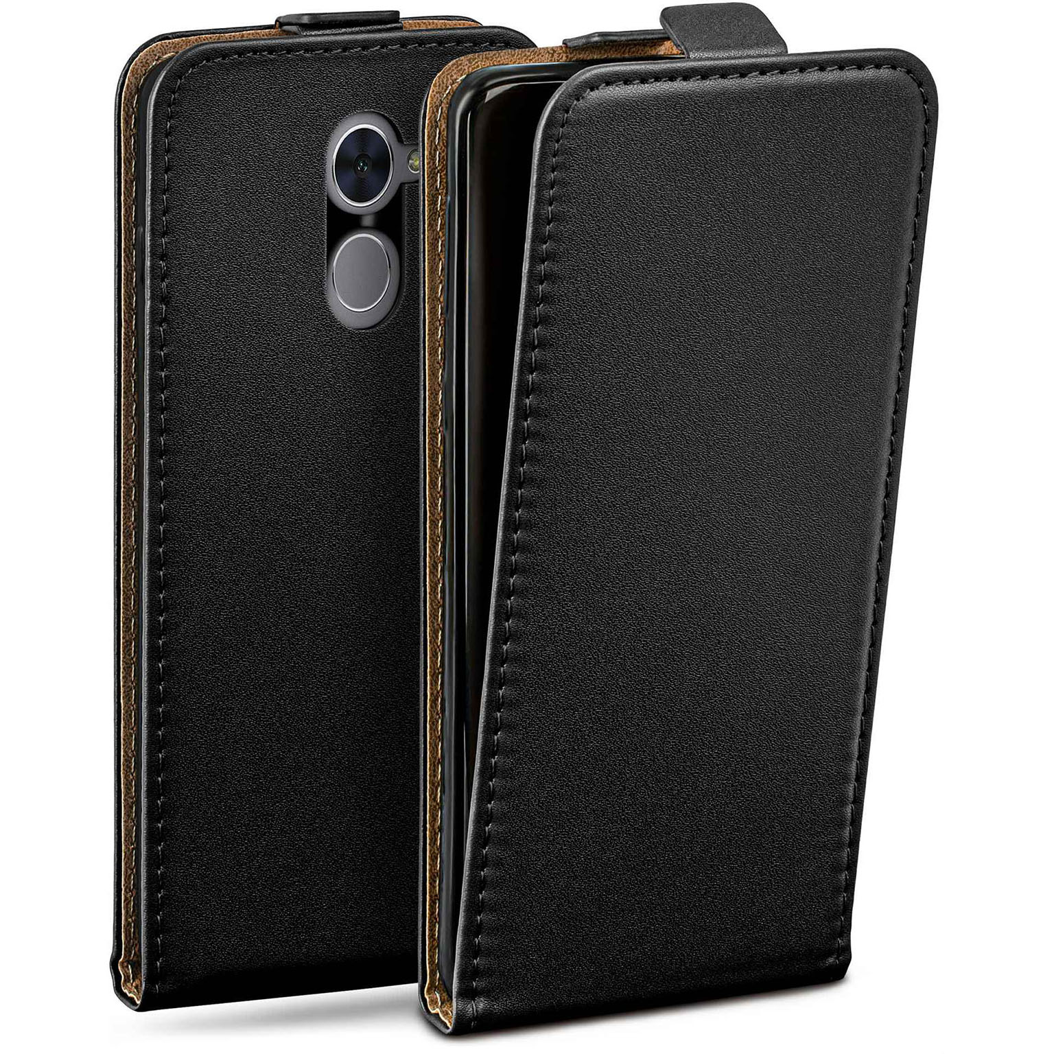 moex Flip Case Huawei Y7 (2017) Klapphülle Leder Optik – Weiteres Produktbild 1 moex Flip Case Huawei Y7 (2017) Klapphülle Leder Optik – Weiteres Produktbild 1