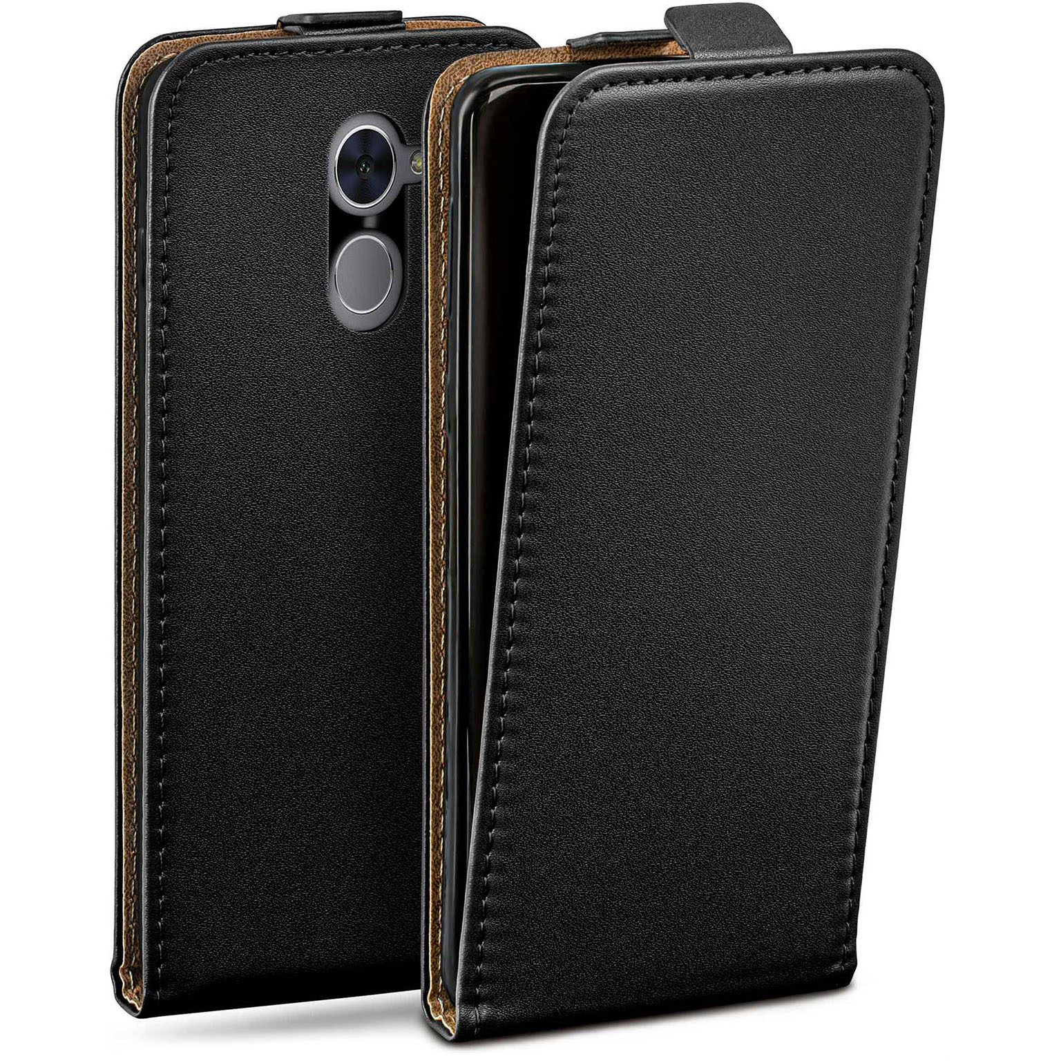 moex Flip Case Huawei Y7 Prime (2017) Klapphülle Leder Optik – Weiteres Produktbild 1 moex Flip Case Huawei Y7 Prime (2017) Klapphülle Leder Optik – Weiteres Produktbild 1